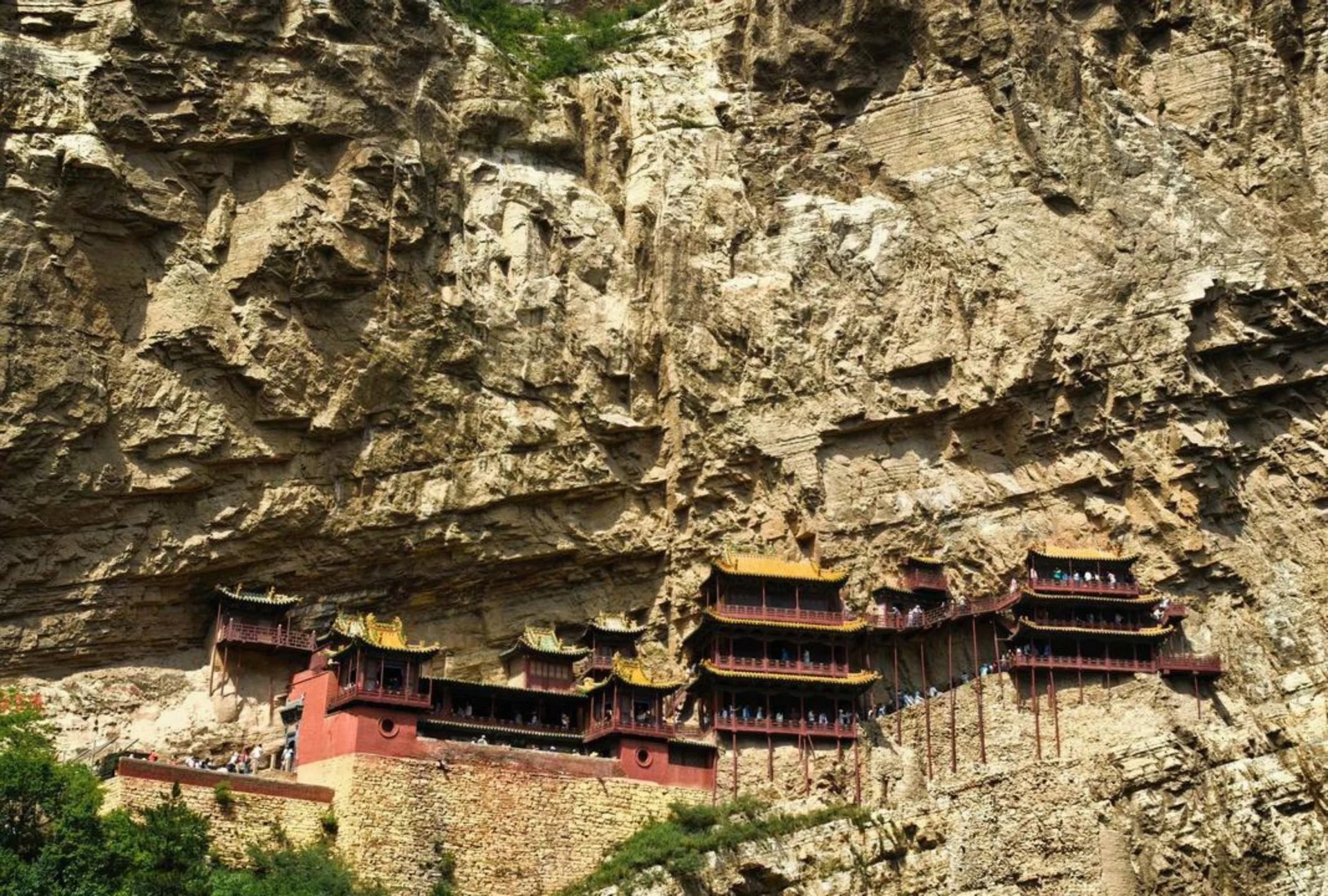 悬空寺仰拍