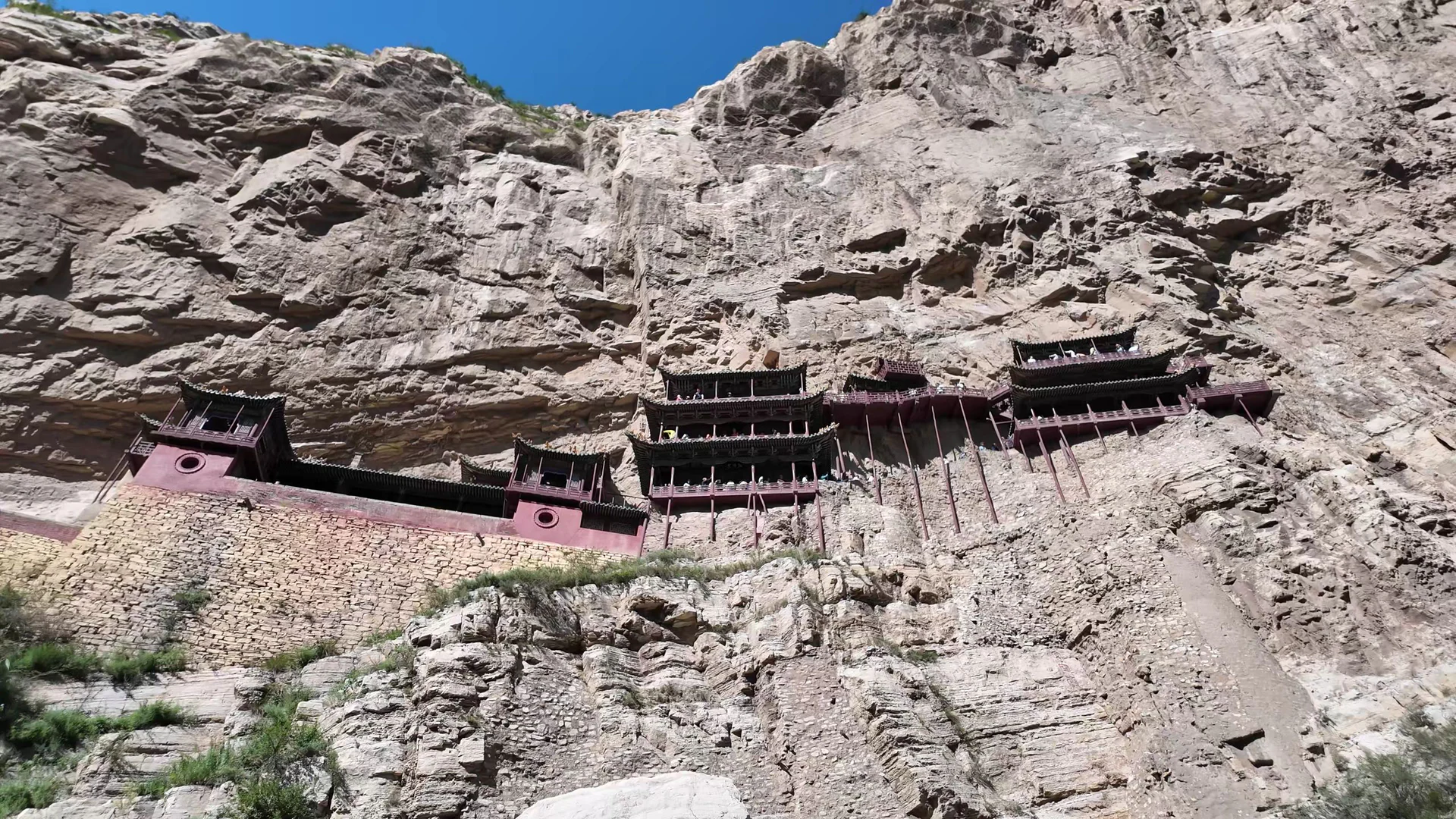 悬空寺殿阁近景