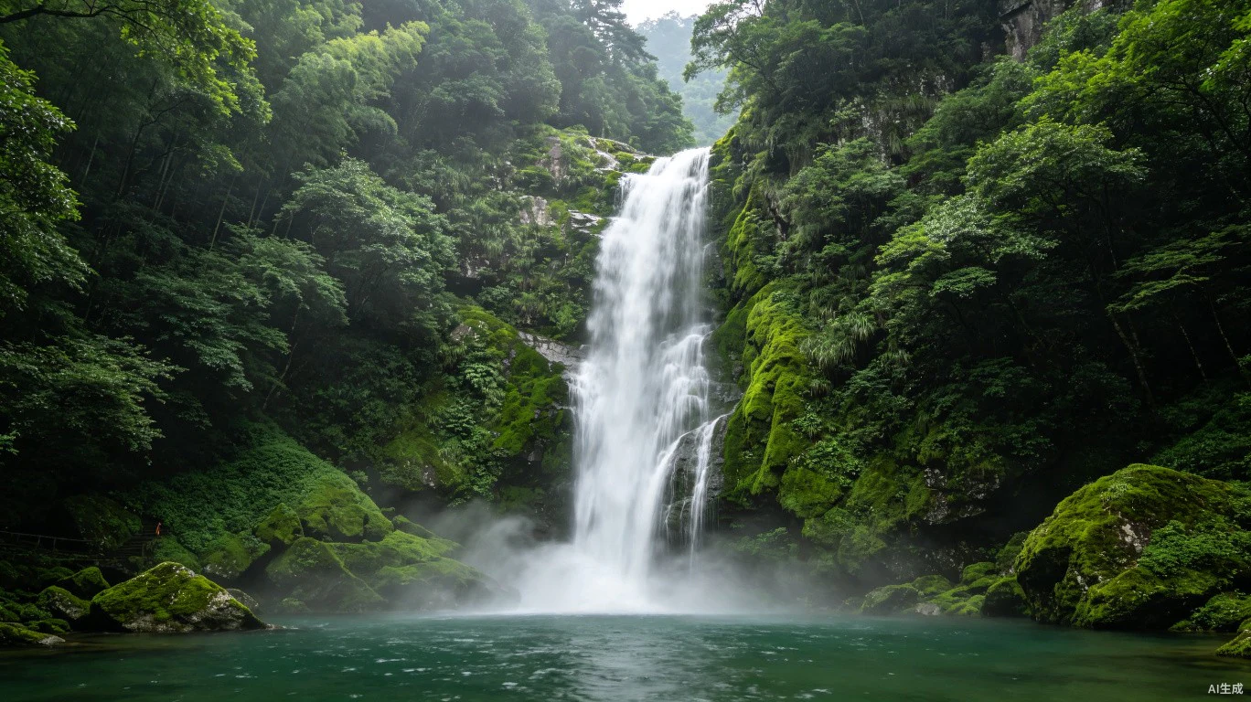 江西庐山瀑布
